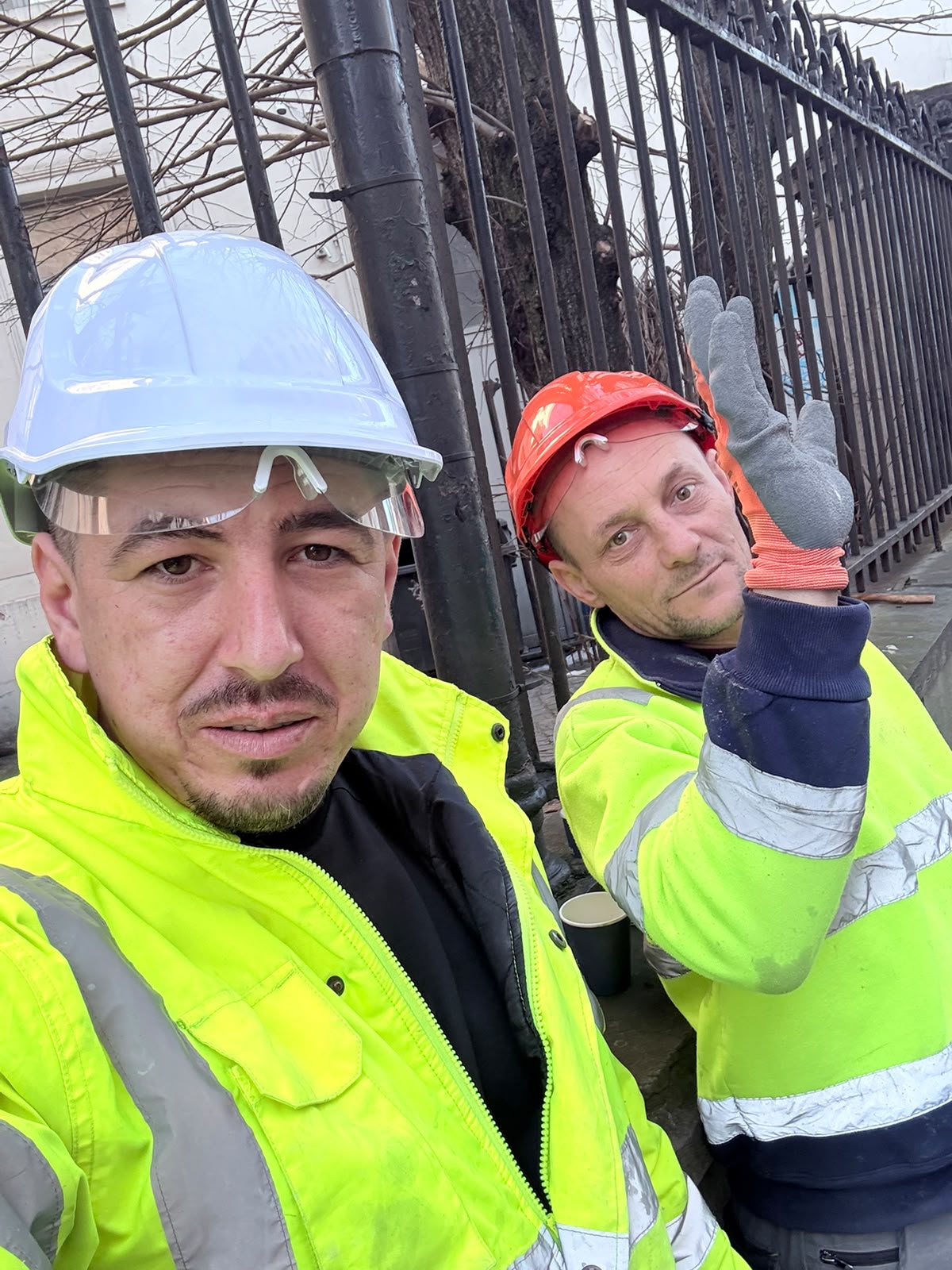 Team van GMN BOUW BV op de werf